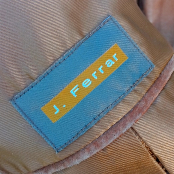 J. FERRAR MEN'S GENUINE RAW SUEDE LEATHER BLAZER/COAT - Picture 7 of 17